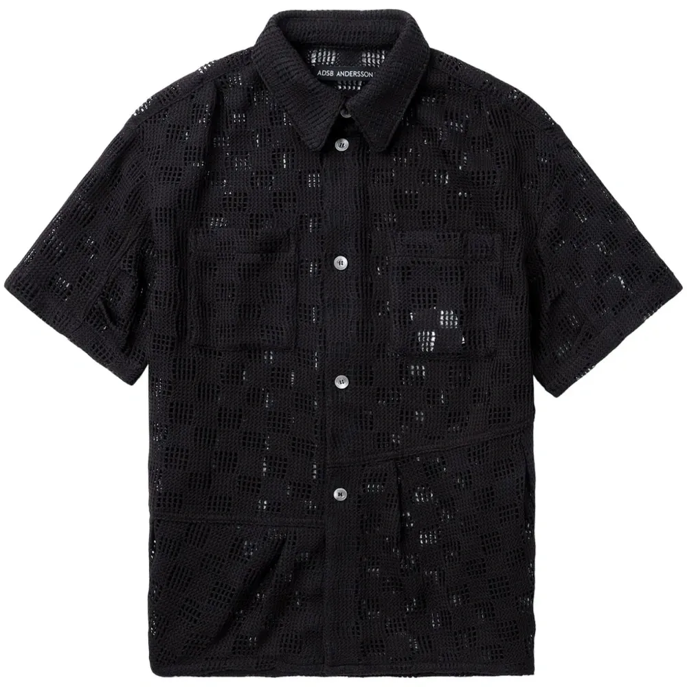 Рубашка в технике кроше