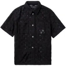 Рубашка в технике кроше