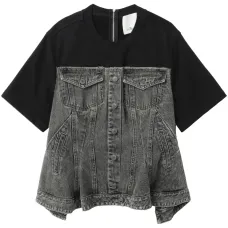 Джинсовый топ Flounce