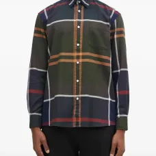 Рубашка в клетку с длинными рукавами Рубашка в клетку с длинными рукавами