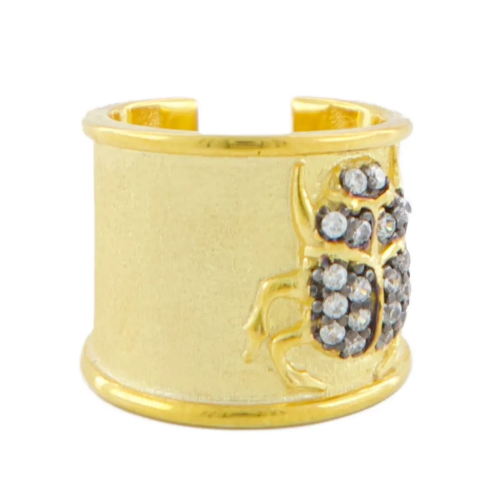 Серьга-кафф с подвеской