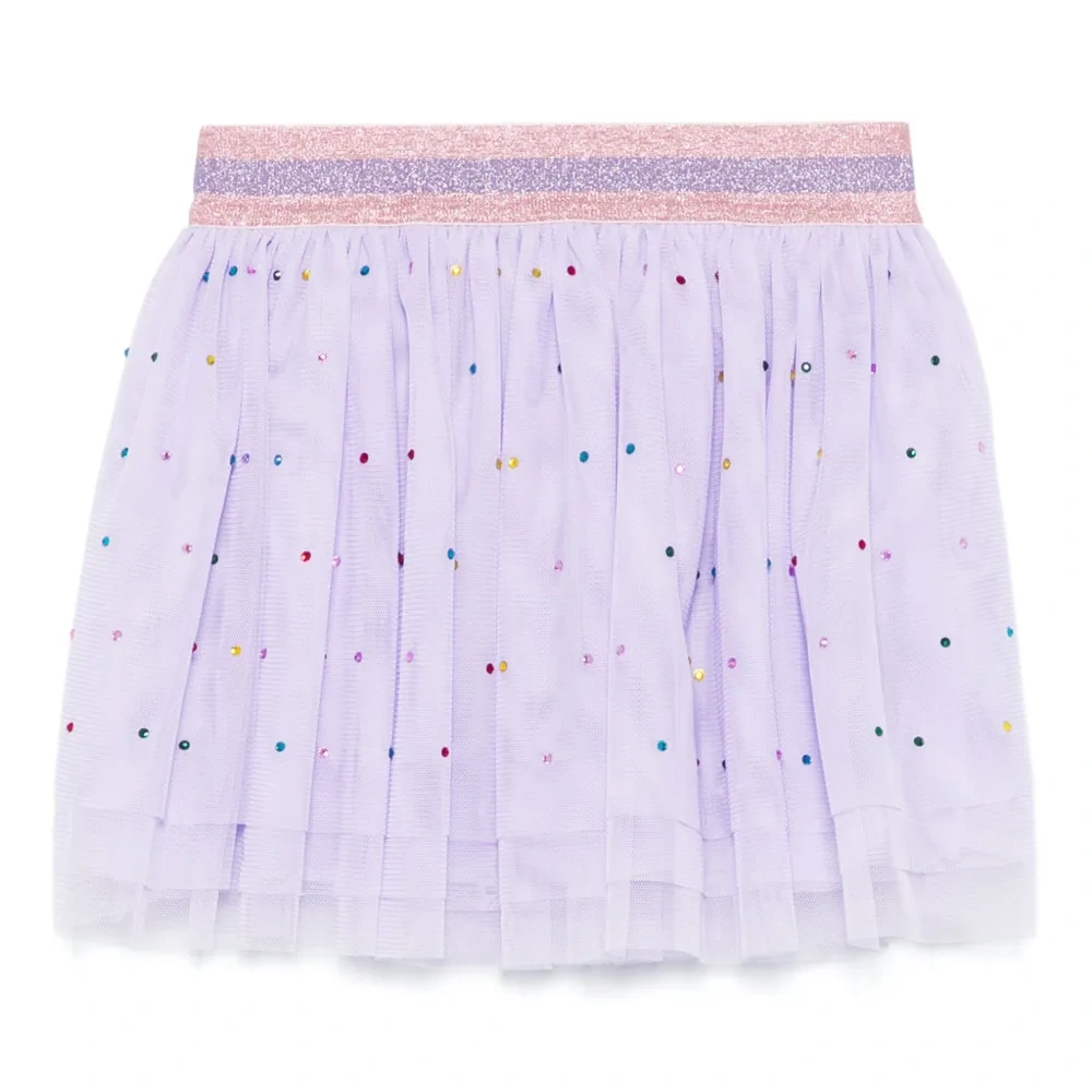 Пышная юбка со стразами