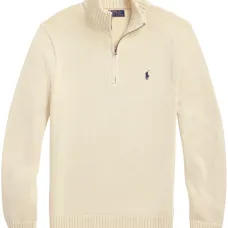 свитер с воротником поло и вышитым логотипом