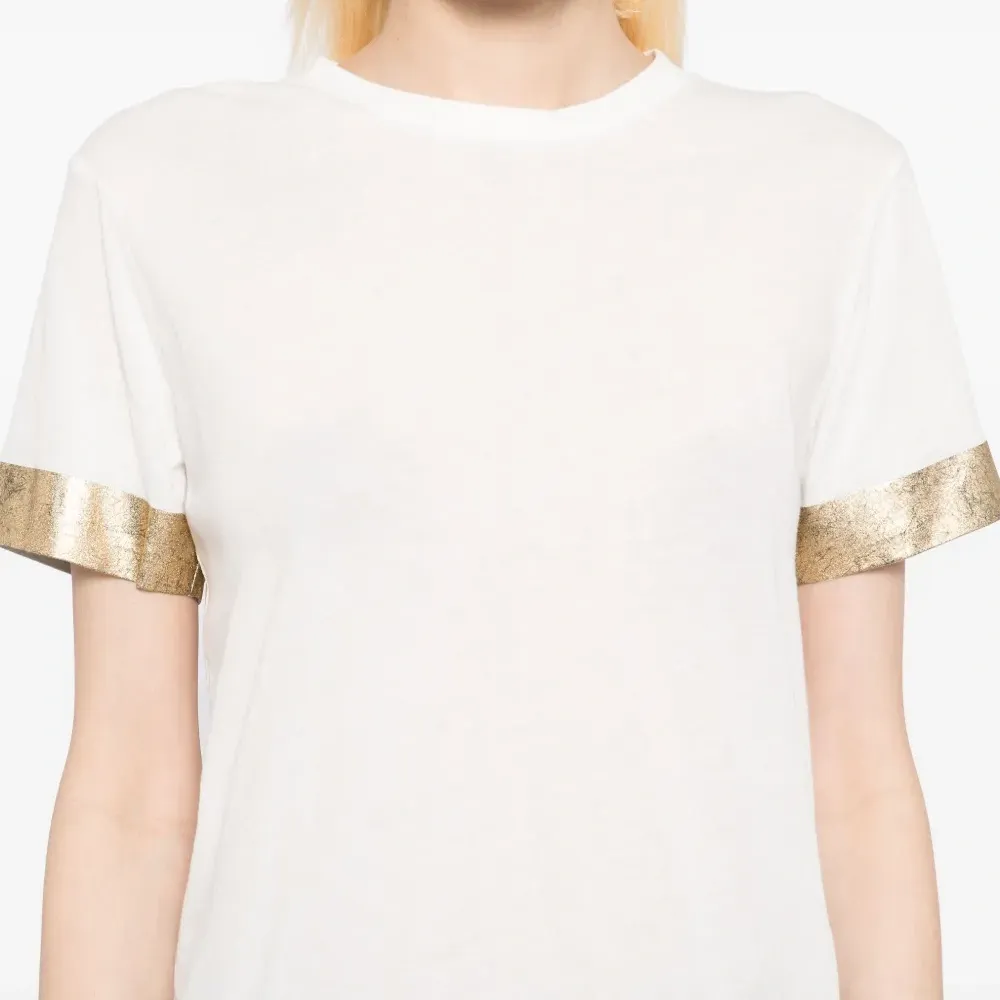 Футболка с эффектом металлик