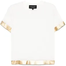 Футболка с эффектом металлик