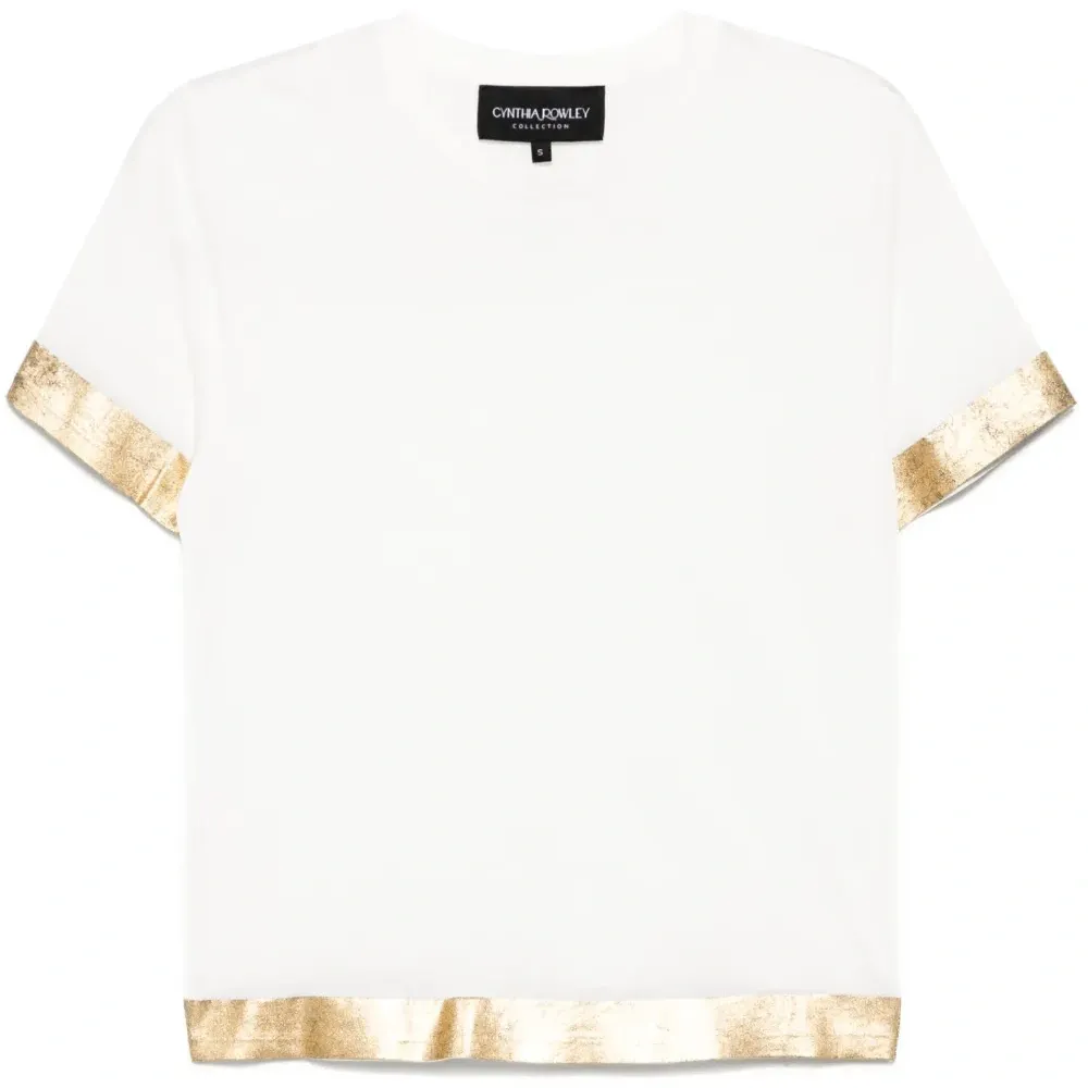 Футболка с эффектом металлик