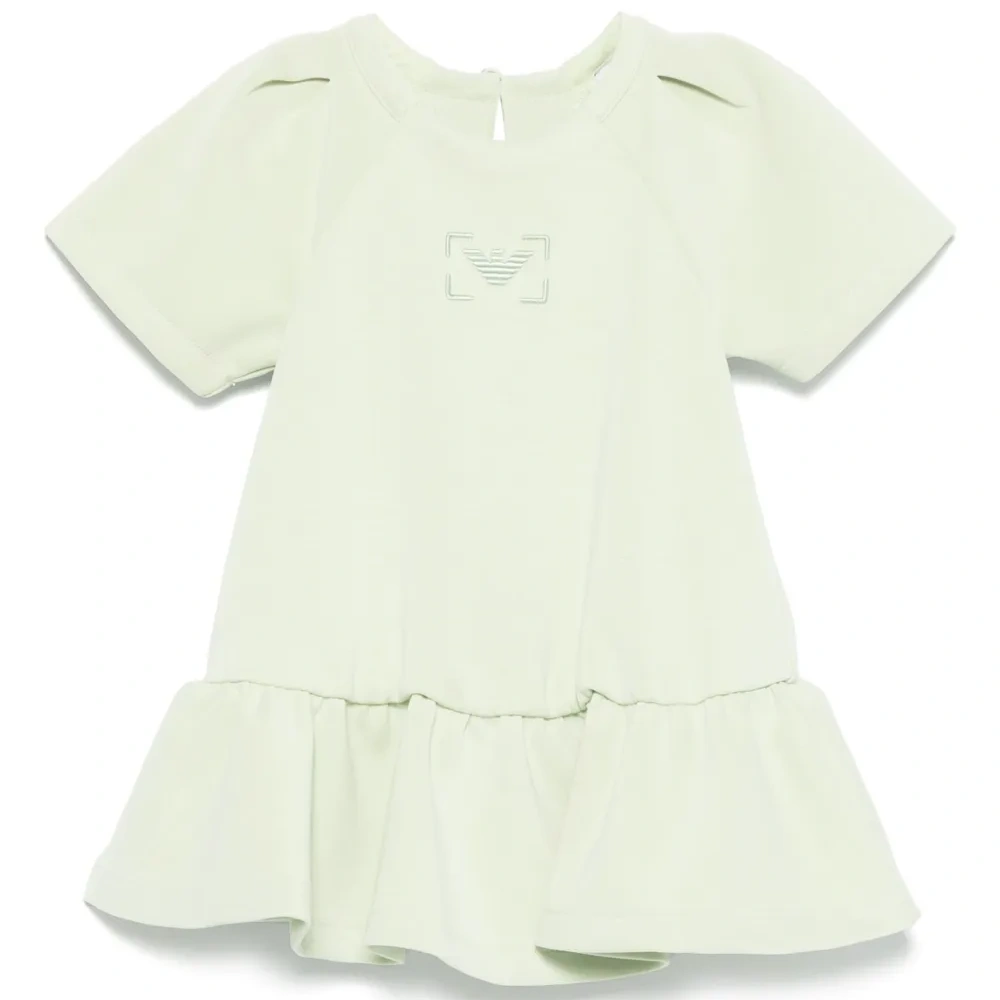 Платье с вышитым логотипом