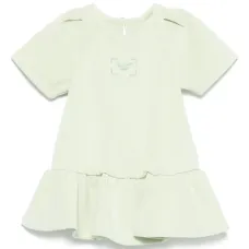 Платье с вышитым логотипом