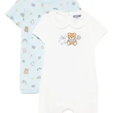 комплект из двух ромперов с графичным принтом