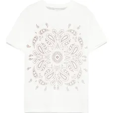 Футболка с принтом пейсли