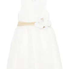 Платье с цветочной аппликацией Платье с цветочной аппликацией