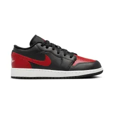 Кроссовки Jordan 1 Low Bred Twist - Black/Varsity Red/White