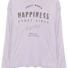 Футболка с длинными рукавами и надписью