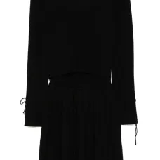 Комплект из платья и кардигана в рубчик Комплект из платья и кардигана в рубчик