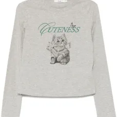 Футболка с длинными рукавами и графичным принтом