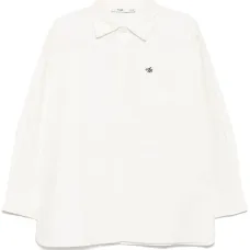 Рубашка с длинными рукавами и вышитым логотипом