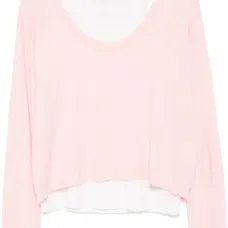 Многослойный топ с необработанными краями