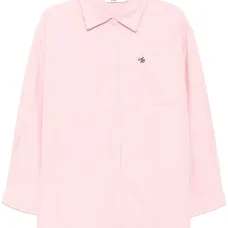 Рубашка с длинными рукавами и вышитым логотипом