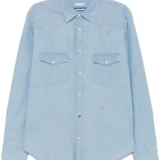 Рубашка из ткани шамбре