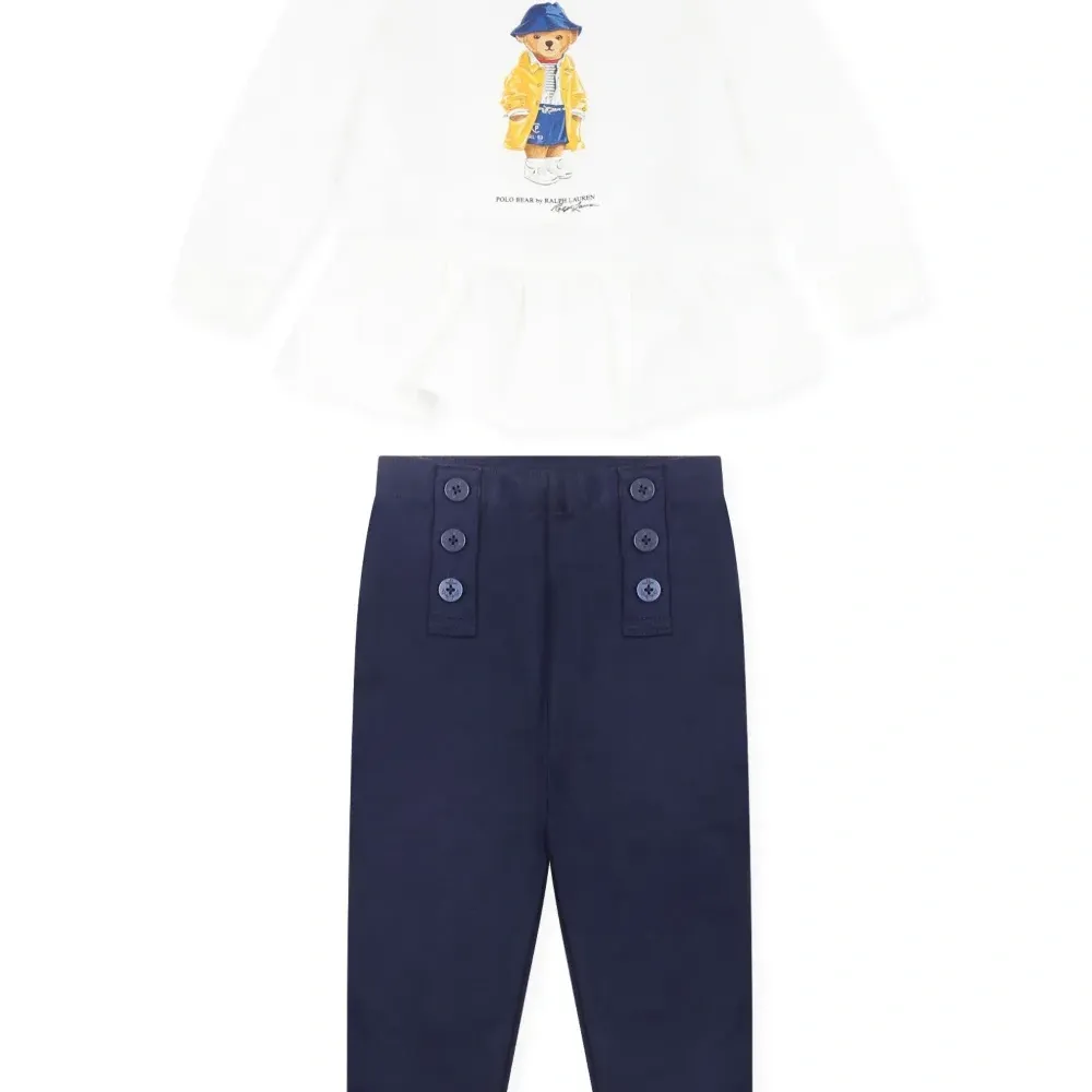 Комплект из топа и брюк с принтом Polo Bear