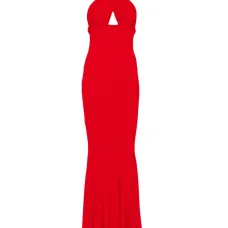 Вечернее платье с вырезом халтер