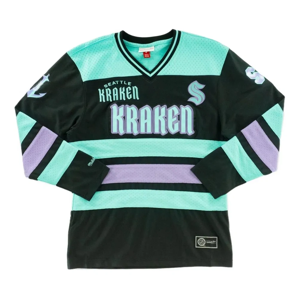 Полосатая толстовка Seattle Kraken с V-образным вырезом