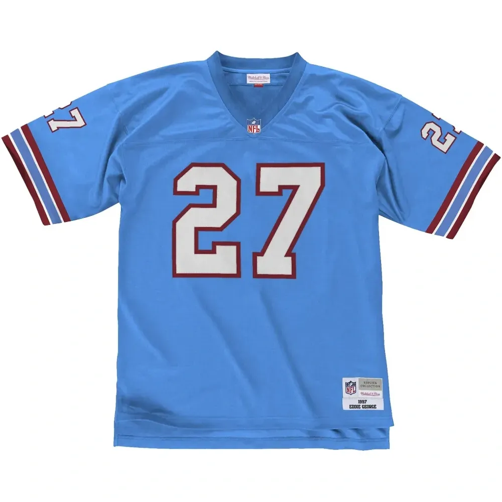 Топ 2000 Eddie George Tennessee Oilers Light Blue Legacy Player Топ 2000 Eddie George Tennessee Oilers Light Blue Legacy Player