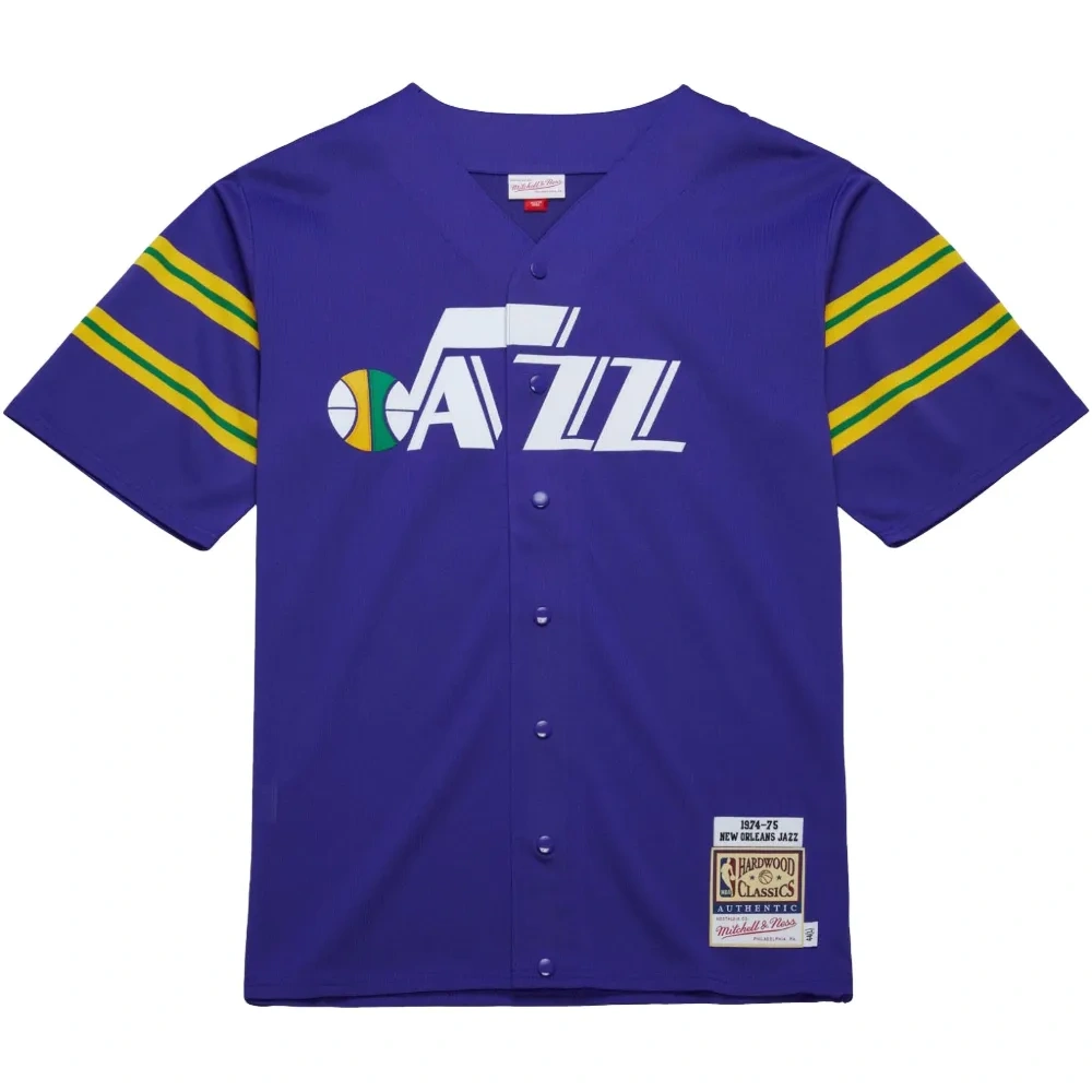 Рубашка 1974 New Orleans Jazz Full-Snap Shooting