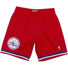 Шорты Hardwood Classics Philadelphia 76ers University Red (2002-03 годы)