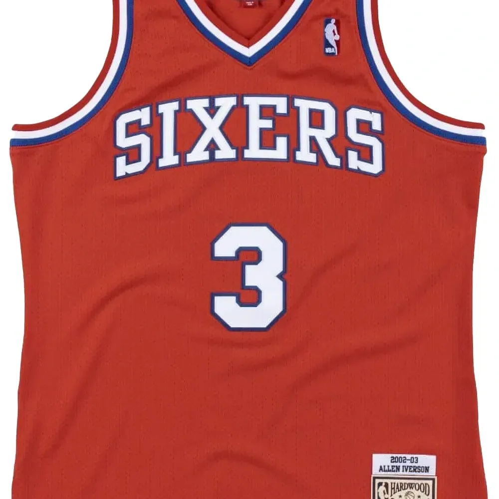 Топ Authentic 76ERS 02-03 Allen Iverson Victory Red Топ Authentic 76ERS 02-03 Allen Iverson Victory Red