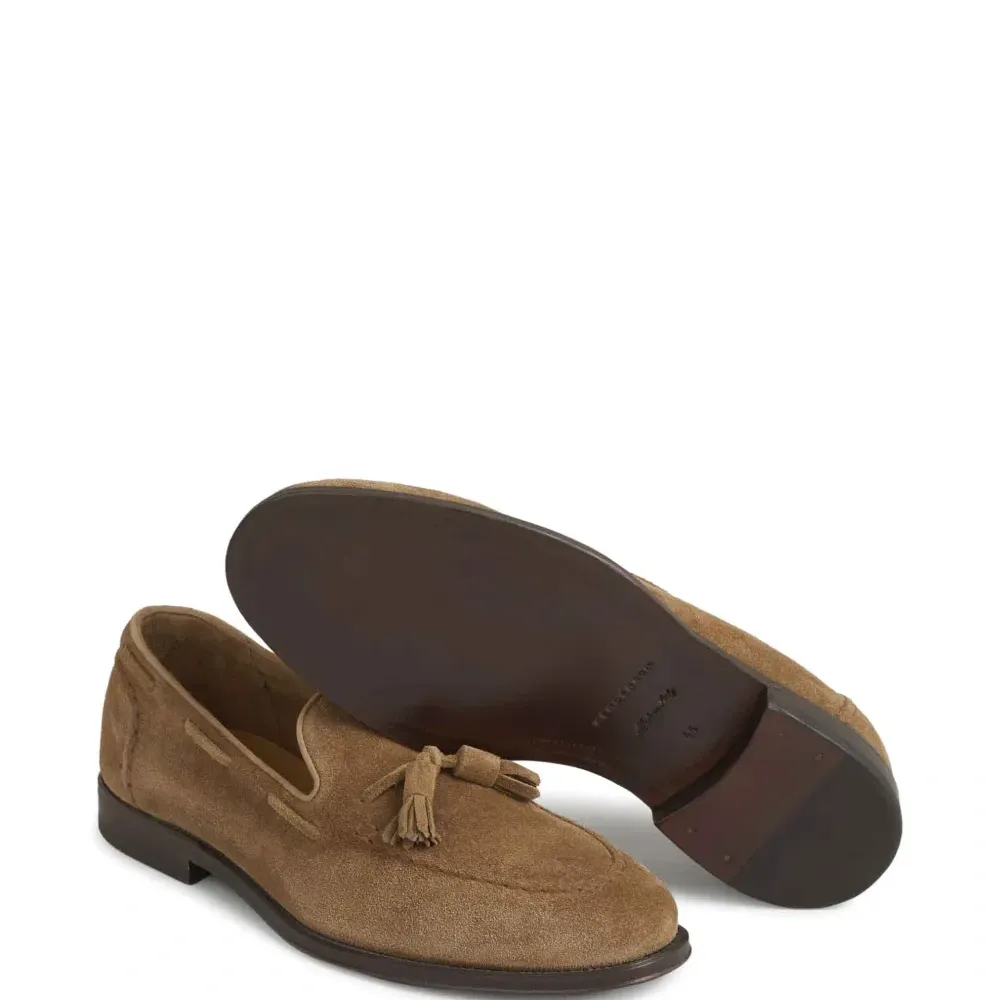 Замшевые лоферы