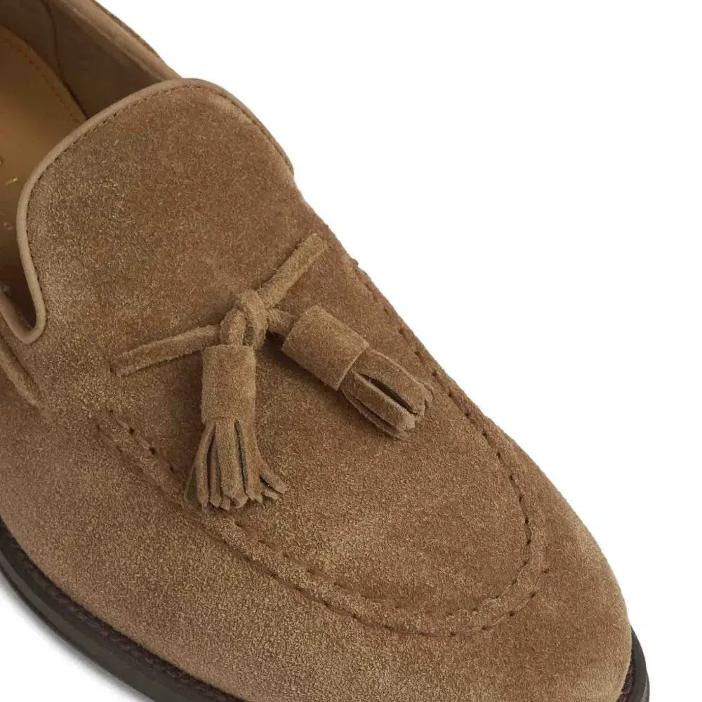 Замшевые лоферы