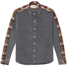 клетчатая рубашка из коллаборации с Timberland