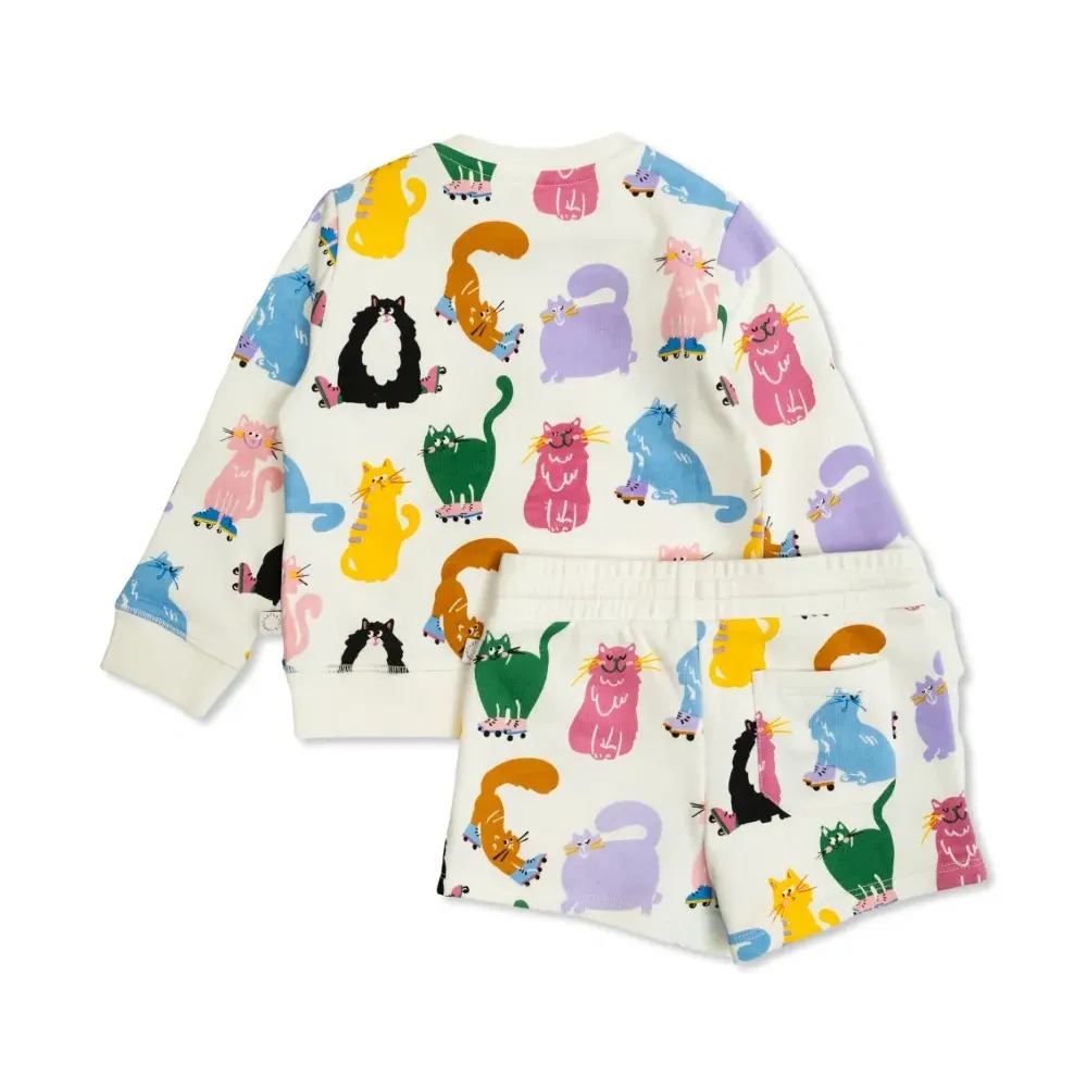 Комплект из топа и шортов с принтом Комплект из топа и шортов с принтом