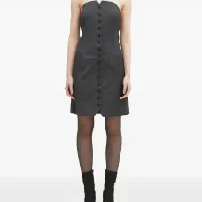 Платье мини без бретелей