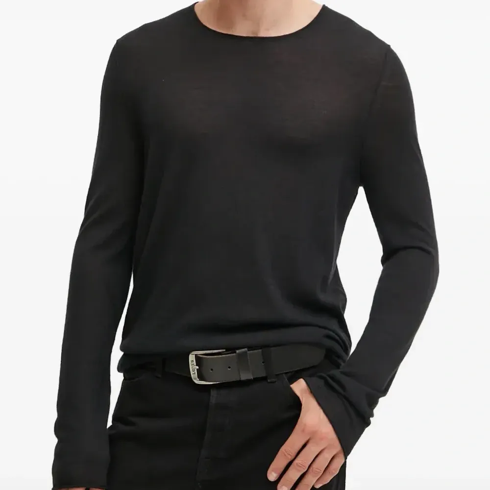 Джемпер с необработанными краями