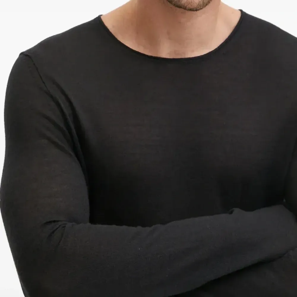 Джемпер с необработанными краями