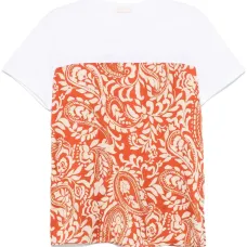 Футболка с принтом пейсли Футболка с принтом пейсли