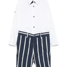 Комплект из брюк и рубашки в полоску Комплект из брюк и рубашки в полоску