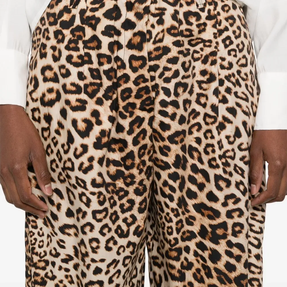 Брюки с леопардовым принтом