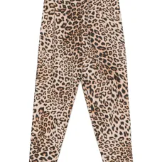 Брюки с леопардовым принтом