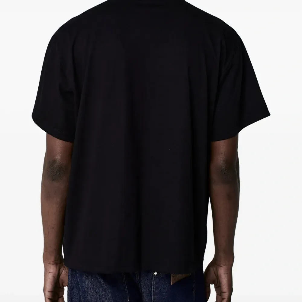 Футболка свободного кроя с высоким воротником Футболка свободного кроя с высоким воротником