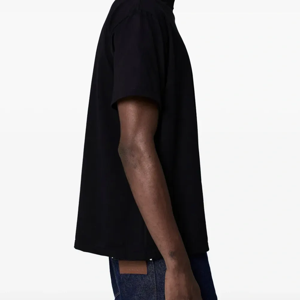 Футболка свободного кроя с высоким воротником Футболка свободного кроя с высоким воротником