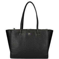 Сумка-тоут с тисненым логотипом