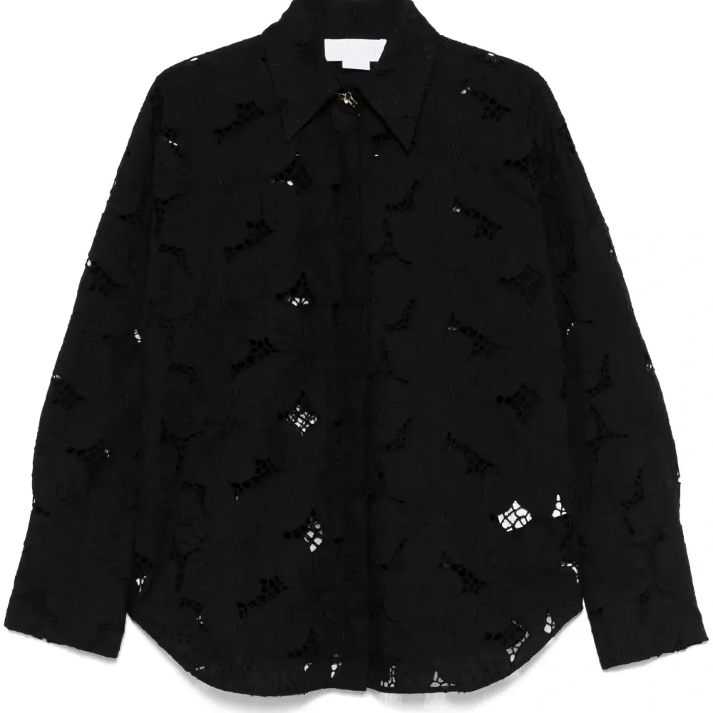 Рубашка с цветочной вышивкой