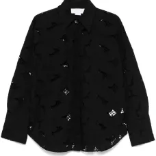 Рубашка с цветочной вышивкой