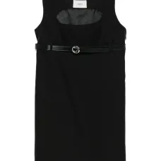 Платье мини с поясом