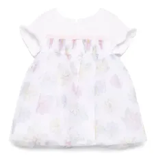 Платье из тюля с цветочным принтом