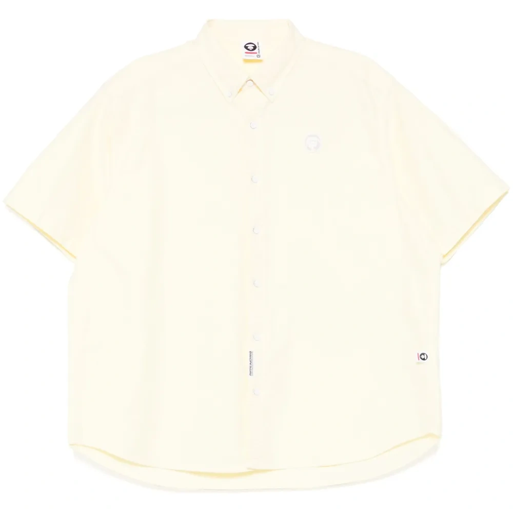 Рубашка с нашивкой-логотипом