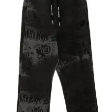 Спортивные брюки с принтом граффити